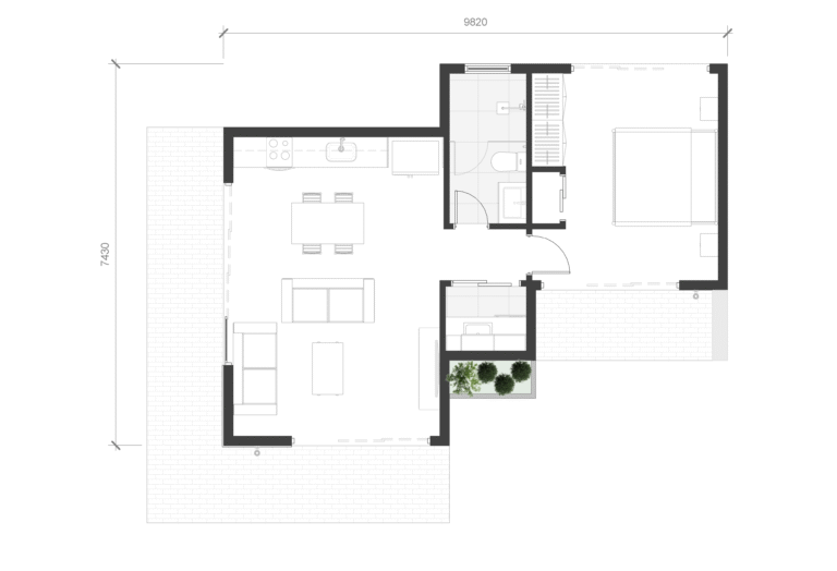 Floor Plan Eco Luxury Collection Verde Solo Type 768x524