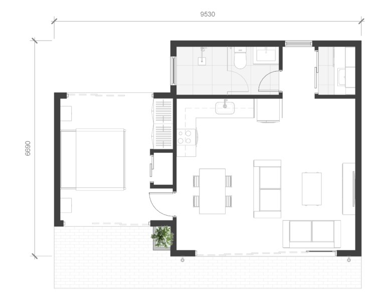 EL The Solstice Solo Floor Plan Render 768x591